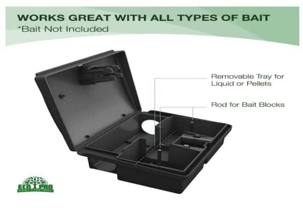 PLASTIC RAT BAIT STATION + ACCESSORIES
